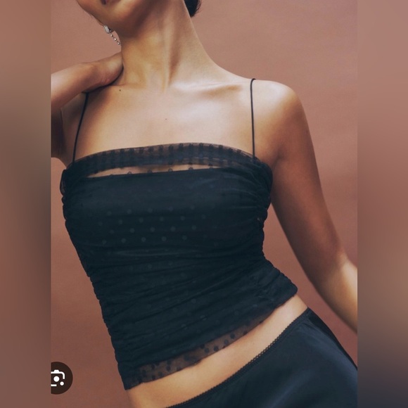 Reformation Tops - Reformation Amber Top - Black